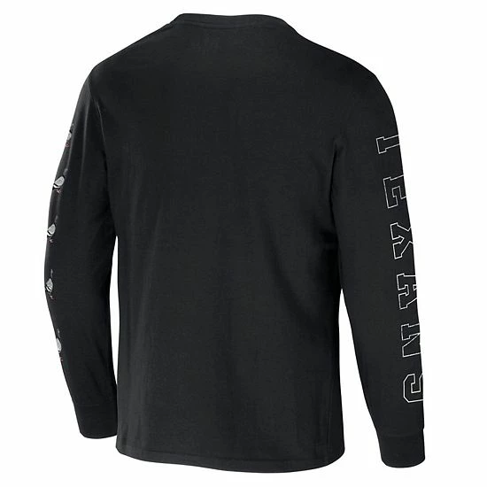 Wholesale 😀 Unbranded Men's NFL X Staple Black Houston Texans World Renowned Long Sleeve T-Shirt ⌛ - Image 4