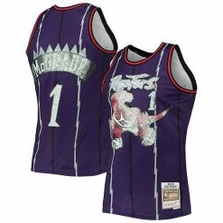 Best reviews of 🧨 Unbranded Men's Mitchell & Ness Tracy McGrady Purple Toronto Raptors 1998-99 Hardwood Classics 75th Anniversary Diamond Swingman Jersey 🥰