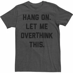 Brand new ✔️ Unbranded Big & Tall Fifth Sun Overthink This Humor Text Tee 👏