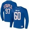 New ⭐ Unbranded Men's NFL X Staple Royal Buffalo Bills Core Team Long Sleeve T-Shirt ✨
