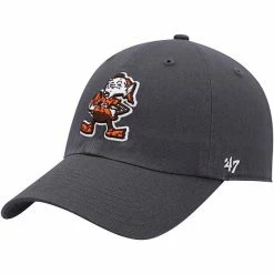 Buy 💯 Unbranded Men's '47 Charcoal Cleveland Browns Clean Up Legacy Adjustable Hat 🔥