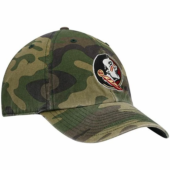 Best Sale ✨ Unbranded Men's '47 Camo Florida State Seminoles Clean Up Core Adjustable Hat 😉 - Image 3