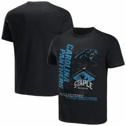 Buy 🔥 Unbranded Men's NFL X Staple Black Carolina Panthers World Renowned T-Shirt 🔥