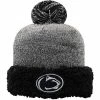 Coupon 🎉 Unbranded 👩 Women's Top Of The World Black Penn State Nittany Lions Snug Cuffed Knit Hat With Pom ✔️