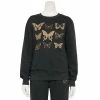 Deals ❤️ Unbranded Juniors' Butterfly Grid Fleece Top 🎉