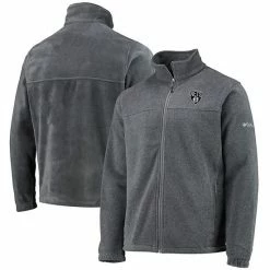 Budget 🔥 Unbranded Men's Columbia Brooklyn Nets Heathered Charcoal Flanker Full-Zip Jacket 👍