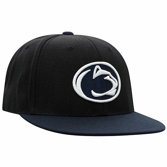 Wholesale ๐ Unbranded Men's Top Of The World Black/Navy Penn State Nittany Lions Team Color Two-Tone Fitted Hat ๐ - Image 3