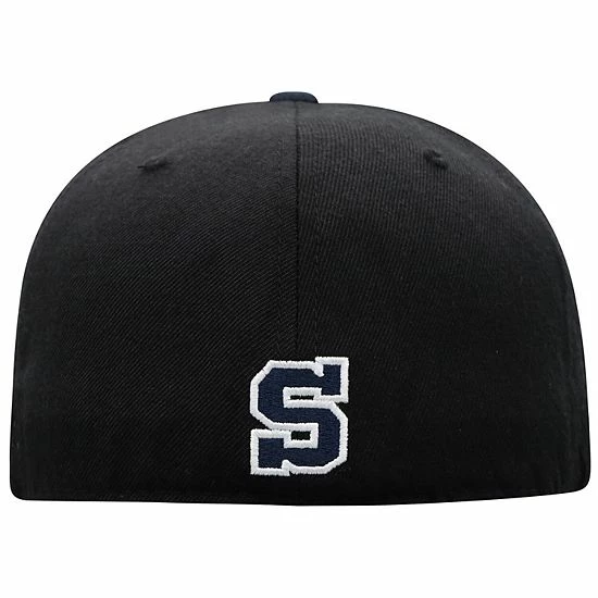 Wholesale ๐ Unbranded Men's Top Of The World Black/Navy Penn State Nittany Lions Team Color Two-Tone Fitted Hat ๐ - Image 5