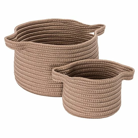 Best Sale ๐ Unbranded Colonial Mills Lifestyle 2-piece Storage Basket Set Mocha ๐ - Image 6