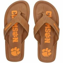 Brand new 🧨 Unbranded Men's Clemson Tigers Color Pop Flip Flop 🩴 Sandals ✨
