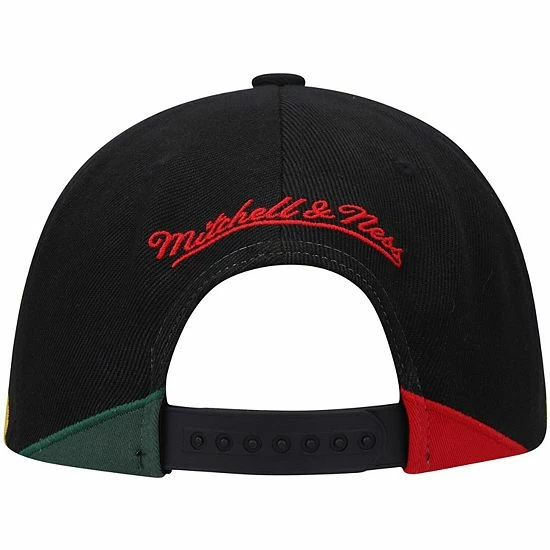 Discount 🥰 Unbranded Men's Mitchell & Ness Black Los Angeles Lakers Hardwood Classics Black History Month Snapback Hat ✨ - Image 3