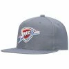 Discount 😀 Unbranded Men's Mitchell & Ness Charcoal Oklahoma City Thunder Central Snapback Hat 👏