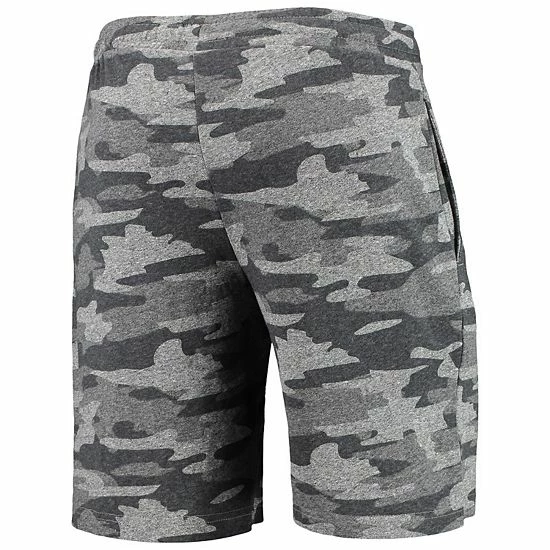 Best deal 🎁 Unbranded Men's Concepts Sport Charcoal/Gray Wisconsin Badgers Camo Backup Terry Jam Lounge Shorts 🔔 - Image 4