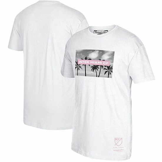 Flash Sale 🔥 Unbranded Men's Mitchell & Ness White Inter Miami CF Jersey Hook Traditional T-Shirt ✨