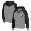Flash Sale ⭐ Unbranded 👩 Women's WEAR By Erin Andrews Gray Las Vegas Raiders Colorblock Full-Zip Hoodie ❤️