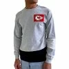 Outlet 👍 Unbranded Men's Refried Apparel Gray Kansas City Chiefs Angle Long Sleeve T-Shirt 👍