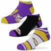 Discount 😍 Unbranded Youth For Bare Feet LSU Tigers 3-Pack Show Me The Money Ankle 🧦 Socks 🥰