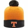 Hot Sale ⭐ Unbranded Men's Top Of The World Tennessee Orange/Charcoal Tennessee Volunteers Core 2-Tone Cuffed Knit Hat With Pom 🔥