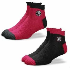 Cheapest 😀 Unbranded 👩 Women's For Bare Feet Toronto Raptors 2-Pack Team Sleep Soft 🧦 Socks 🤩