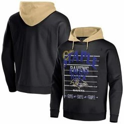 Best reviews of ✨ Unbranded Men's NFL X Staple Black Baltimore Ravens Throwback Vintage Wash Pullover Hoodie ❤️