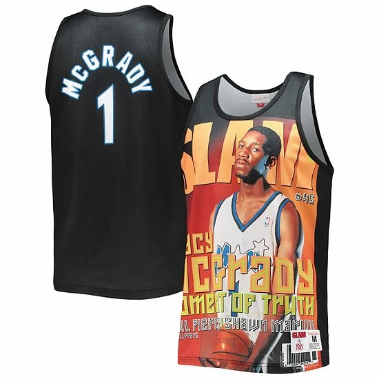 Cheapest 🎁 Unbranded Men's Mitchell & Ness Tracy McGrady Black Orlando Magic Slam Player Tank Top 😍 - Image 2