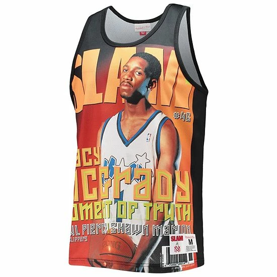 Cheapest 🎁 Unbranded Men's Mitchell & Ness Tracy McGrady Black Orlando Magic Slam Player Tank Top 😍 - Image 3