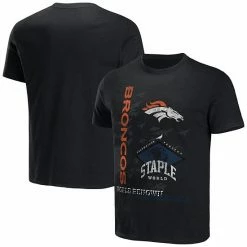 Buy 😀 Unbranded Men's NFL X Staple Black Denver Broncos World Renowned T-Shirt 🔥