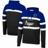 New ❤️ Unbranded Men's Mitchell & Ness Royal/Black Orlando Magic Head Coach Pullover Hoodie 👍