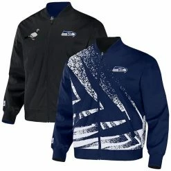 Brand new 😉 Unbranded Men's NFL X Staple Navy Seattle Seahawks Reversible Core Jacket 💯