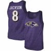 Coupon 😉 Unbranded Men's Fanatics Branded Lamar Jackson Purple Baltimore Ravens Name & Number Tri-Blend Tank Top 🎉
