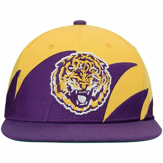 Best Pirce ❤️ Unbranded Men's Mitchell & Ness Purple/Gold LSU Tigers Sharktooth Snapback Hat 🧨 - Image 3
