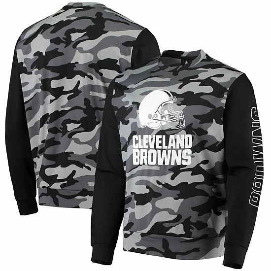 Coupon 😀 Unbranded Men's FOCO Black Cleveland Browns Camo Long Sleeve T-Shirt 🌟