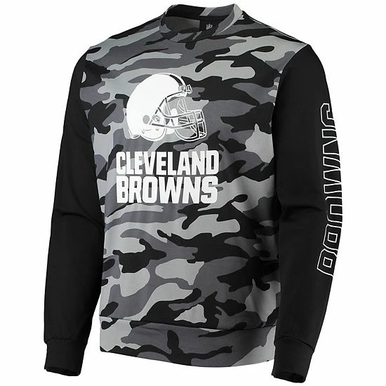 Coupon 😀 Unbranded Men's FOCO Black Cleveland Browns Camo Long Sleeve T-Shirt 🌟 - Image 3
