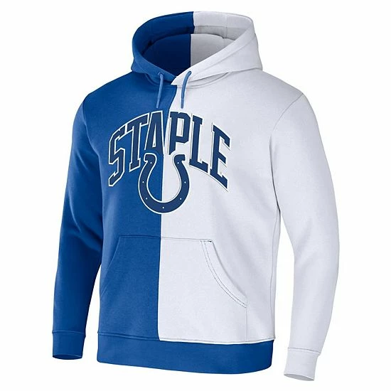 Brand new 🛒 Unbranded Men's NFL X Staple Blue Indianapolis Colts Split Logo Pullover Hoodie 😀 - Image 3