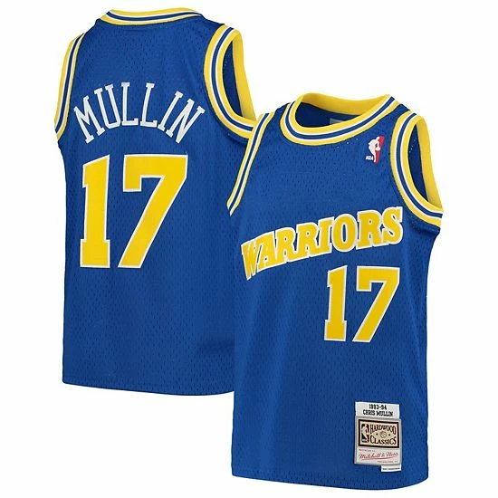 Coupon ๐คฉ Unbranded Youth Mitchell & Ness Chris Mullin Royal Golden State Warriors 1993-94 Hardwood Classics Swingman Throwback Jersey ๐ - Image 2