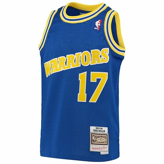 Coupon ๐คฉ Unbranded Youth Mitchell & Ness Chris Mullin Royal Golden State Warriors 1993-94 Hardwood Classics Swingman Throwback Jersey ๐ - Image 3
