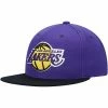Cheapest 💯 Unbranded Men's Mitchell & Ness Purple Los Angeles Lakers Hardwood Classics Bandana Undervisor Snapback Hat 🛒