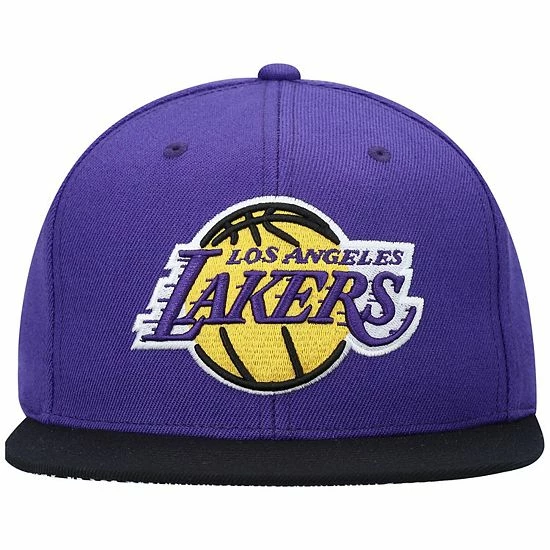 Cheapest 💯 Unbranded Men's Mitchell & Ness Purple Los Angeles Lakers Hardwood Classics Bandana Undervisor Snapback Hat 🛒 - Image 3