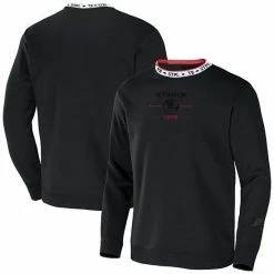 Wholesale ✨ Unbranded Men's NFL X Staple Black Tampa Bay Buccaneers Globe Crewneck Pullover ❤️