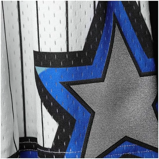 Best Sale ✨ Unbranded Men's Mitchell & Ness White Orlando Magic Big & Tall Hardwood Classics Team Swingman Shorts ✨ - Image 3