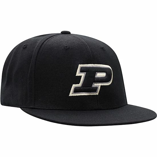 Best deal 🔔 Unbranded Men's Top Of The World Black Purdue Boilermakers Team Color Fitted Hat 👏 - Image 4