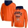 Coupon 😍 Unbranded Men's NFL X Staple Orange Denver Broncos Throwback Vintage Wash Pullover Hoodie 🧨
