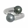 Cheapest ⭐ Unbranded Sterling Silver Dyed Freshwater Cultured Pearl Bypass Ring 👍