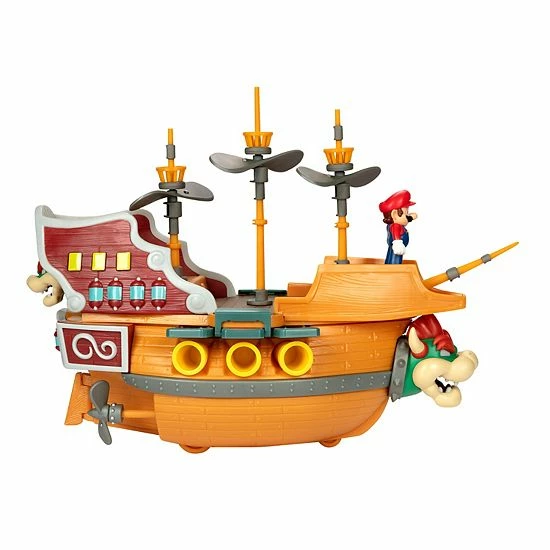 New ๐ Unbranded Super Mario Deluxe Bowser's Ship Playset ๐