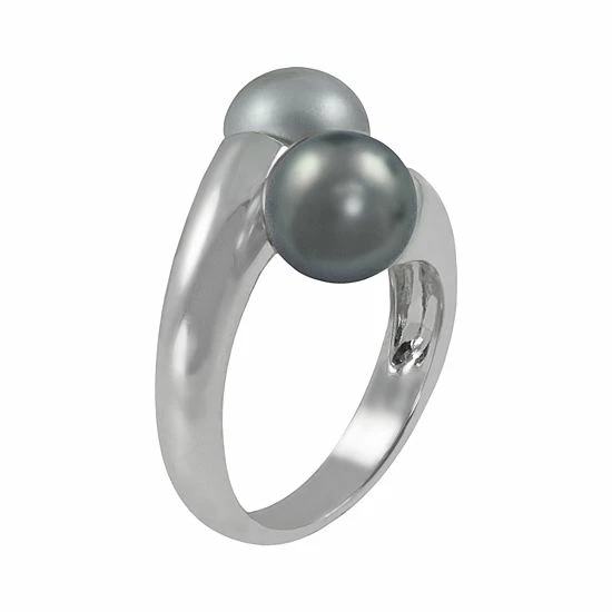 Cheapest ⭐ Unbranded Sterling Silver Dyed Freshwater Cultured Pearl Bypass Ring 👍 - Image 2