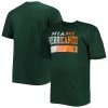 Discount 😉 Unbranded Men's Green Miami Hurricanes Big & Tall Raglan T-Shirt 🧨