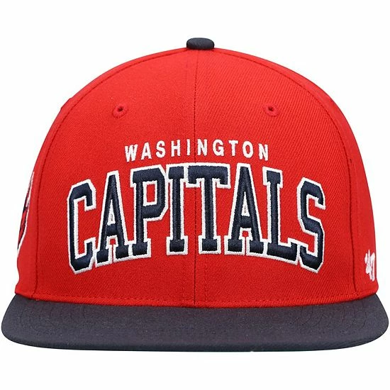 New ๐ Unbranded Men's '47 Red Washington Capitals Captain Snapback Hat โจ - Image 3