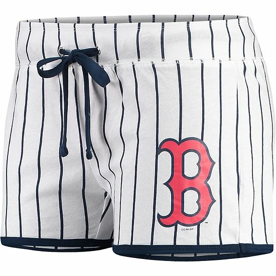 Outlet 💯 Unbranded 👩 Women's Concepts Sport White/Navy Boston Red Sox Vigor Sleep Shorts 🛒