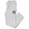 Top 10 🌟 Unbranded Men's Concepts Sport White/Navy New York Yankees Big & Tall Pinstripe Sleep Pants 😍