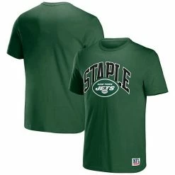 Outlet ✨ Unbranded Men's NFL X Staple Green New York Jets Logo Lockup T-Shirt 🔔